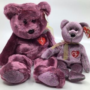 2000 signature bear Beanie Baby and beanie buddy